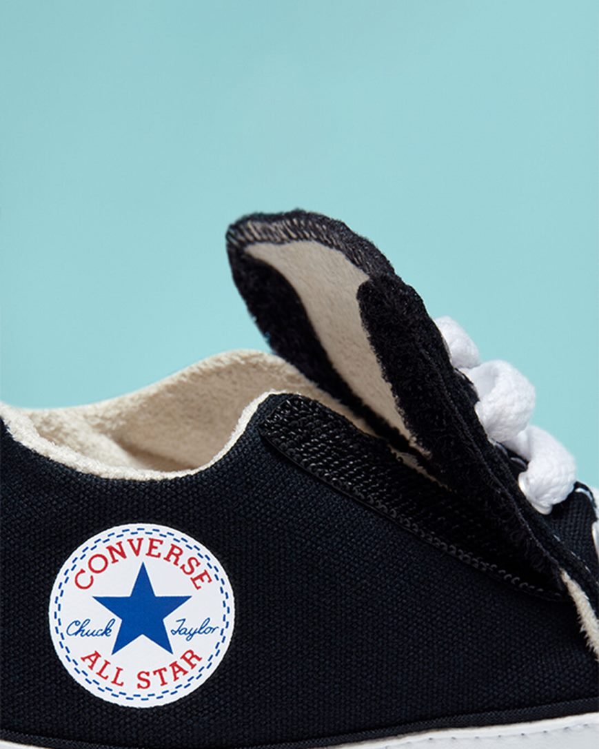 Tenis Converse Chuck Taylor All Star Cribster Easy-On Cano Alto Menino Pretas Bege Branco | PT N0T8540